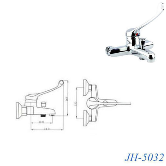 ROBINET MITIGEUR CHROMÉ MAISON BAIGNOIRE LAVABO ÉVIER KIT MONTAGE JH-5032