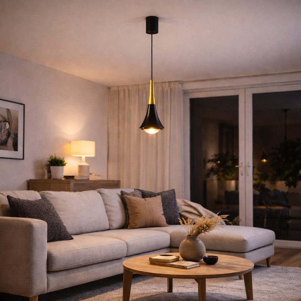 LAMPADA SOSPENSIONE LED 6W REGOLABILE 3 COLORI 3000K 4000K 6000K 530LM LP011