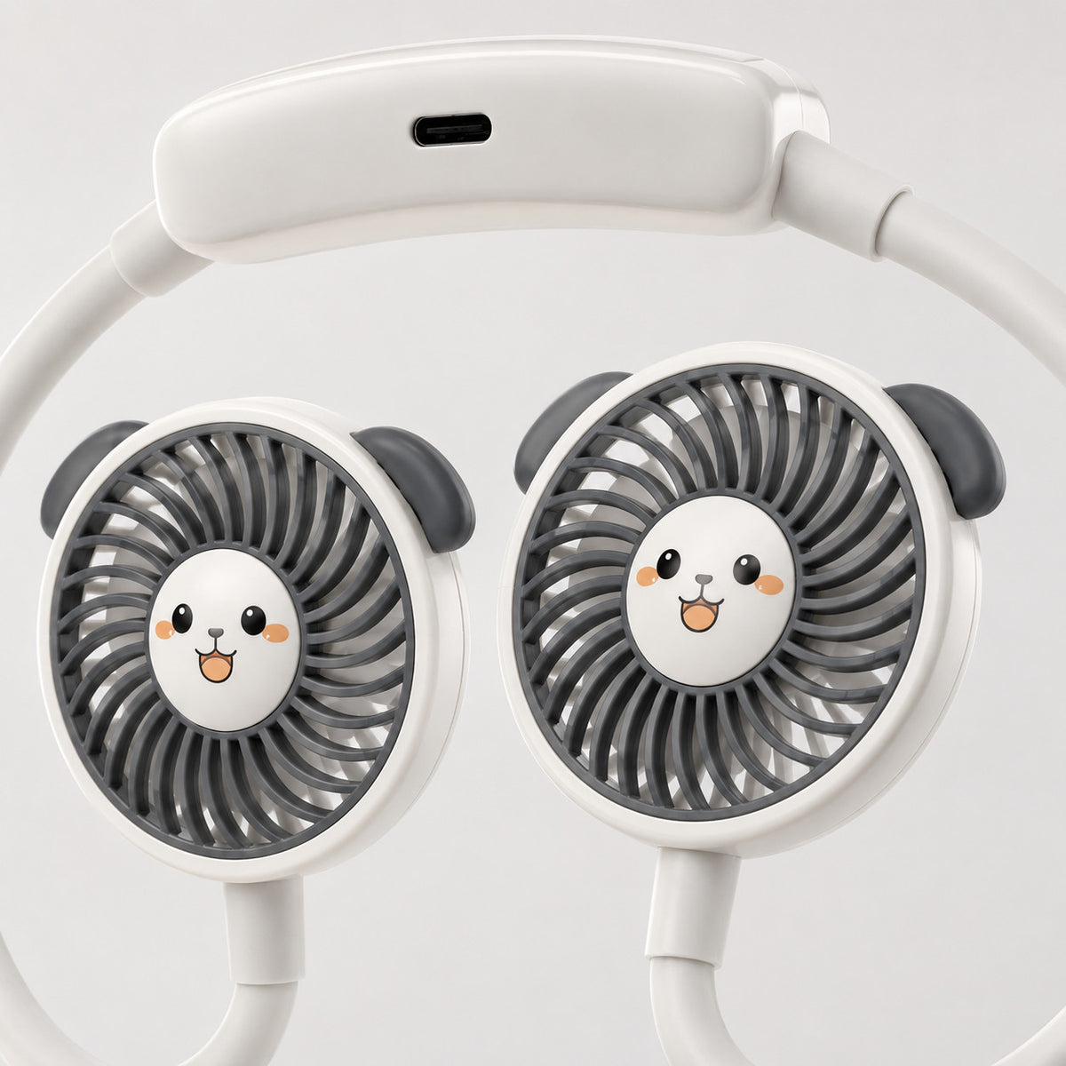 VENTILATORE COLLO PALE PORTATILE RICARICABILE SPORT 3 VELOCITÀ AS-07113