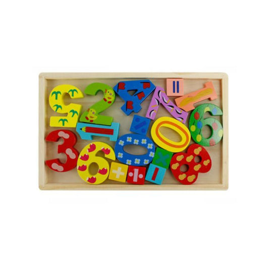 GIOCO EDUCATIVO IN LEGNO NUMERI COLORATI MONTESSORI BAMBINI APPRENDIMENTO 52277A