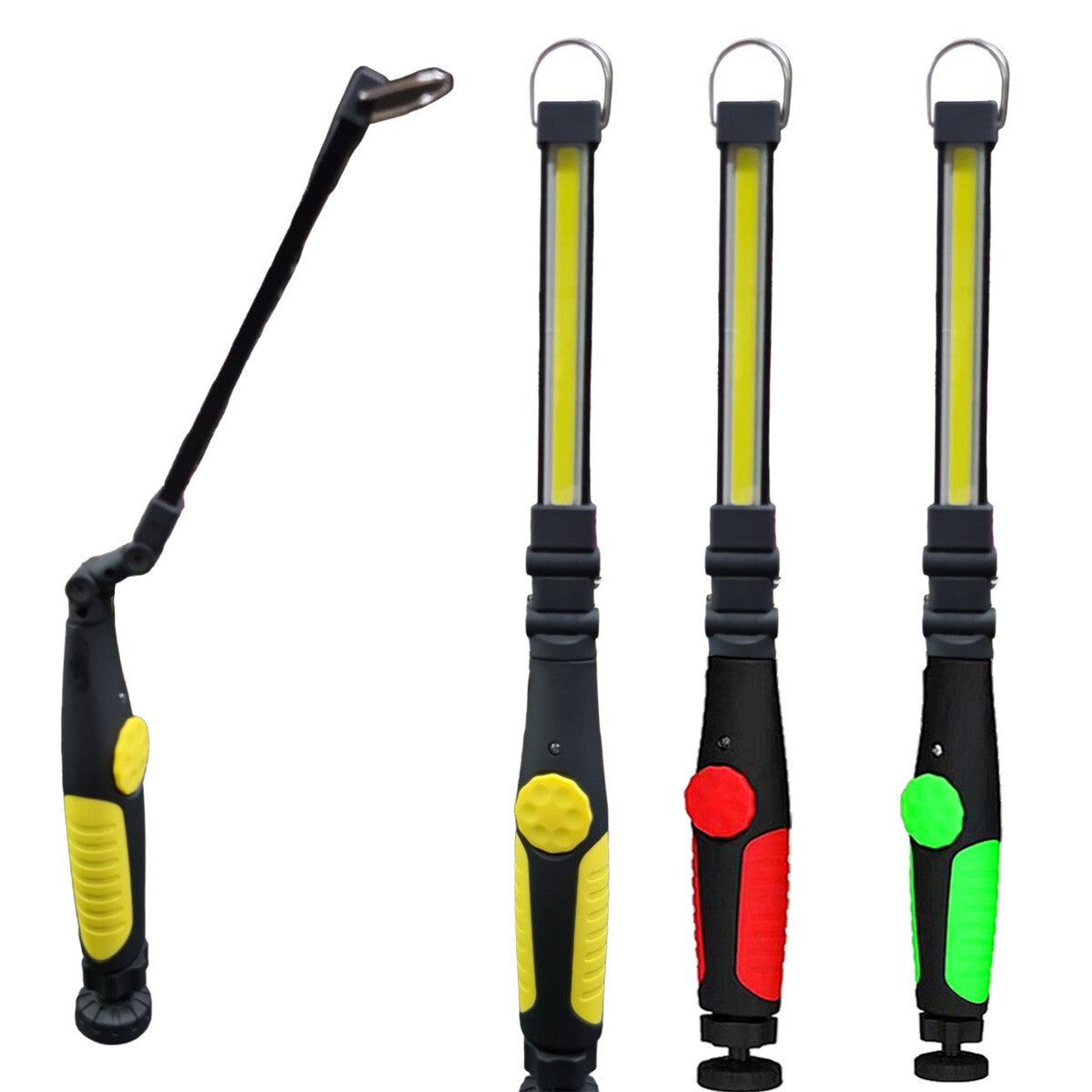 LAMPE DE TRAVAIL TORCHE AIMANTÉE PORTABLE RECHARGEABLE ORIENTABLE LED COB TEB0204