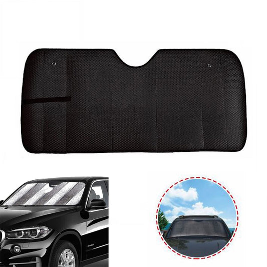 PARE-SOLEIL VOITURE PARE-BRISE 130x60CM UNIVERSEL AVANT INTÉRIEUR PROTECTION 70295