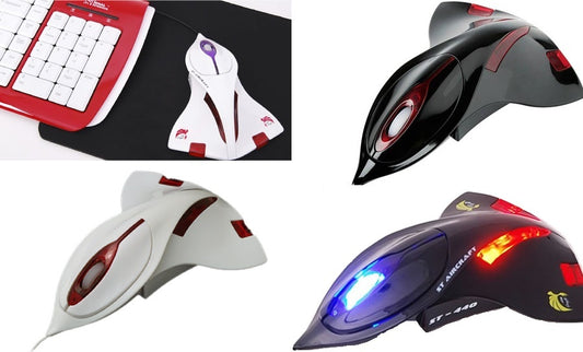 SOURIS 3D OPTIQUE USB VAISSEAU SPATIAL 1200 DPI AVEC LUMIÈRES POUR PC WINDOWS MAC