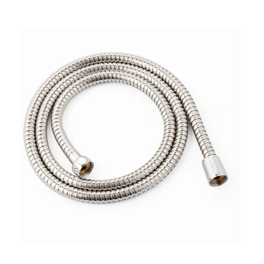TUBO FLESSIBILE SOFFIONE DOCCINO DOCCIA VASCA BAGNO 2 MT CROMATO SILVER 01981