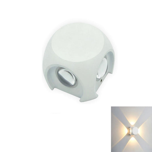 APPLIQUE LED 4 LAMPES CARRÉ EXTÉRIEUR BLANC NATUREL 4000K 4W ET-31321