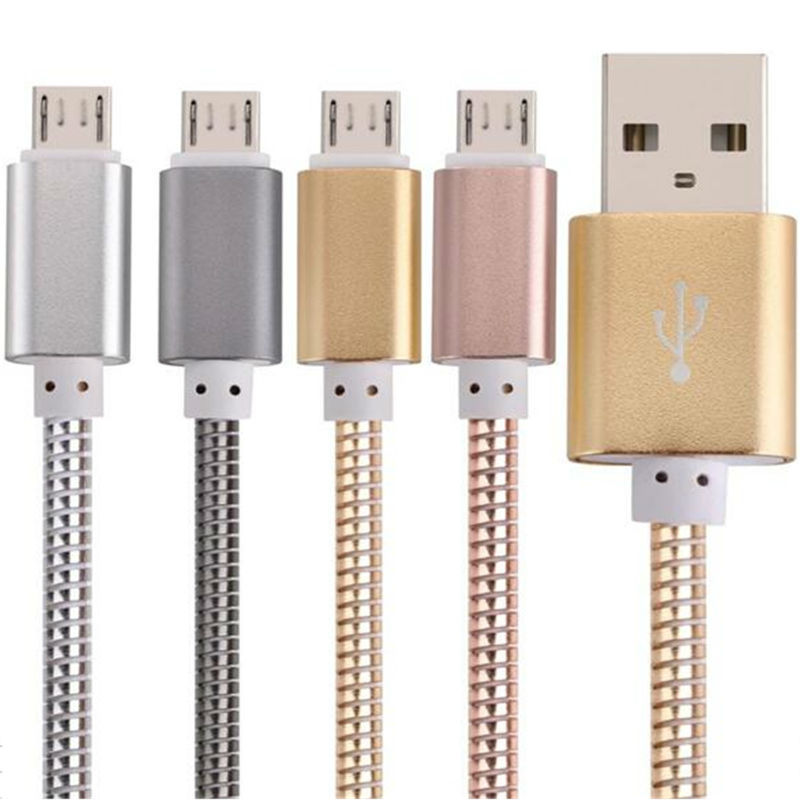CÂBLE USB CHARGE TRANSFERT DE DONNÉES smartphone ANDROID PC EN ACIER RÉSISTANT