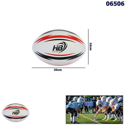 PALLA DA RUGBY PALLONE FOOTBALL AMERICANO NFL PESO E MISURA UFFICIALE 16x30 CM