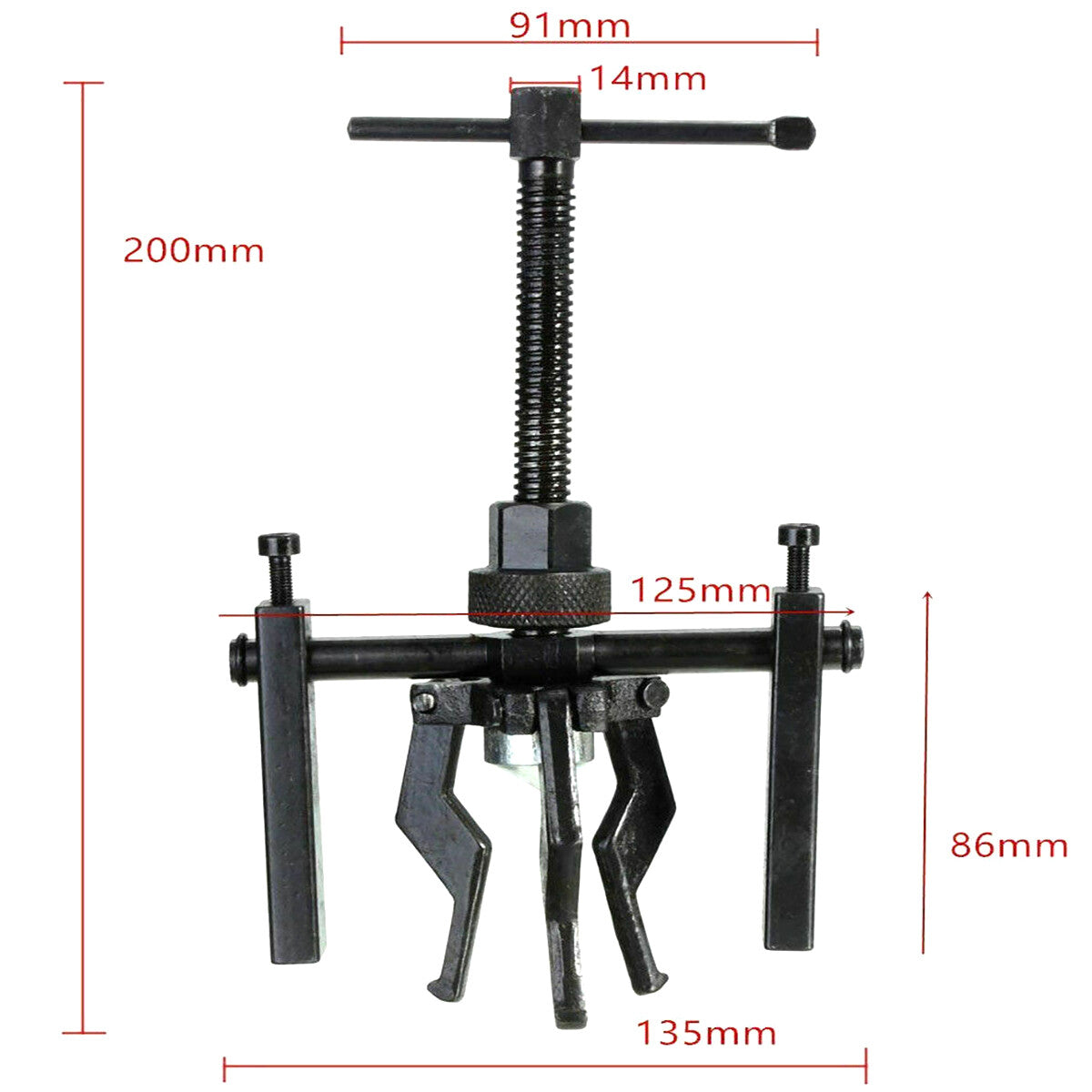 EXTRACTEUR DE ROULEMENT ACIER INTÉRIEUR ET EXTÉRIEUR ROULEMENTS MÉCANIQUES 3 GRIFFES