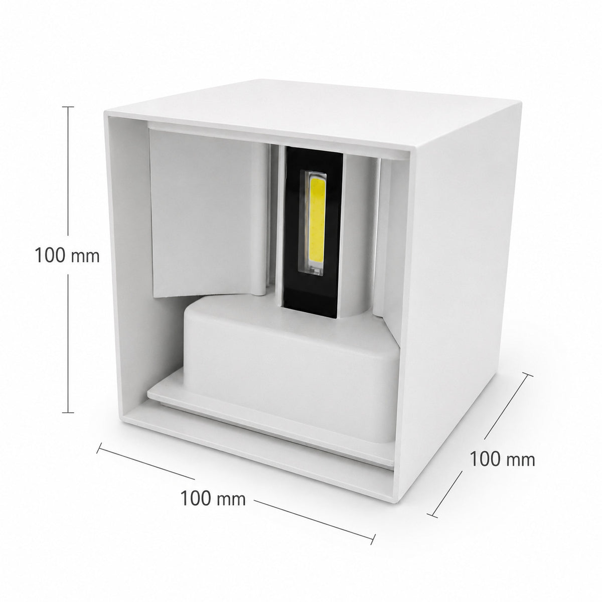 APPLIQUE LED 12W ESTERNO LAMPADA PARETE BIANCA IP65 3000K 4000K 6000K ET-31688