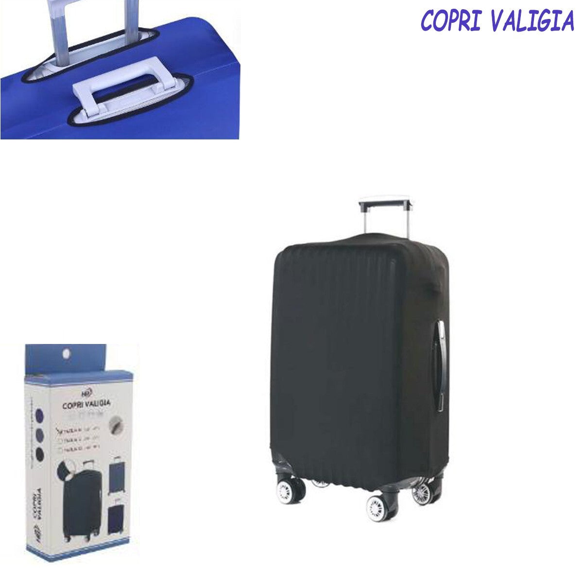 COPRI VALIGIA TROLLEY BAGAGLIO ELASTICIZZATO COPERTURA PROTEZIONE TAGLIA L