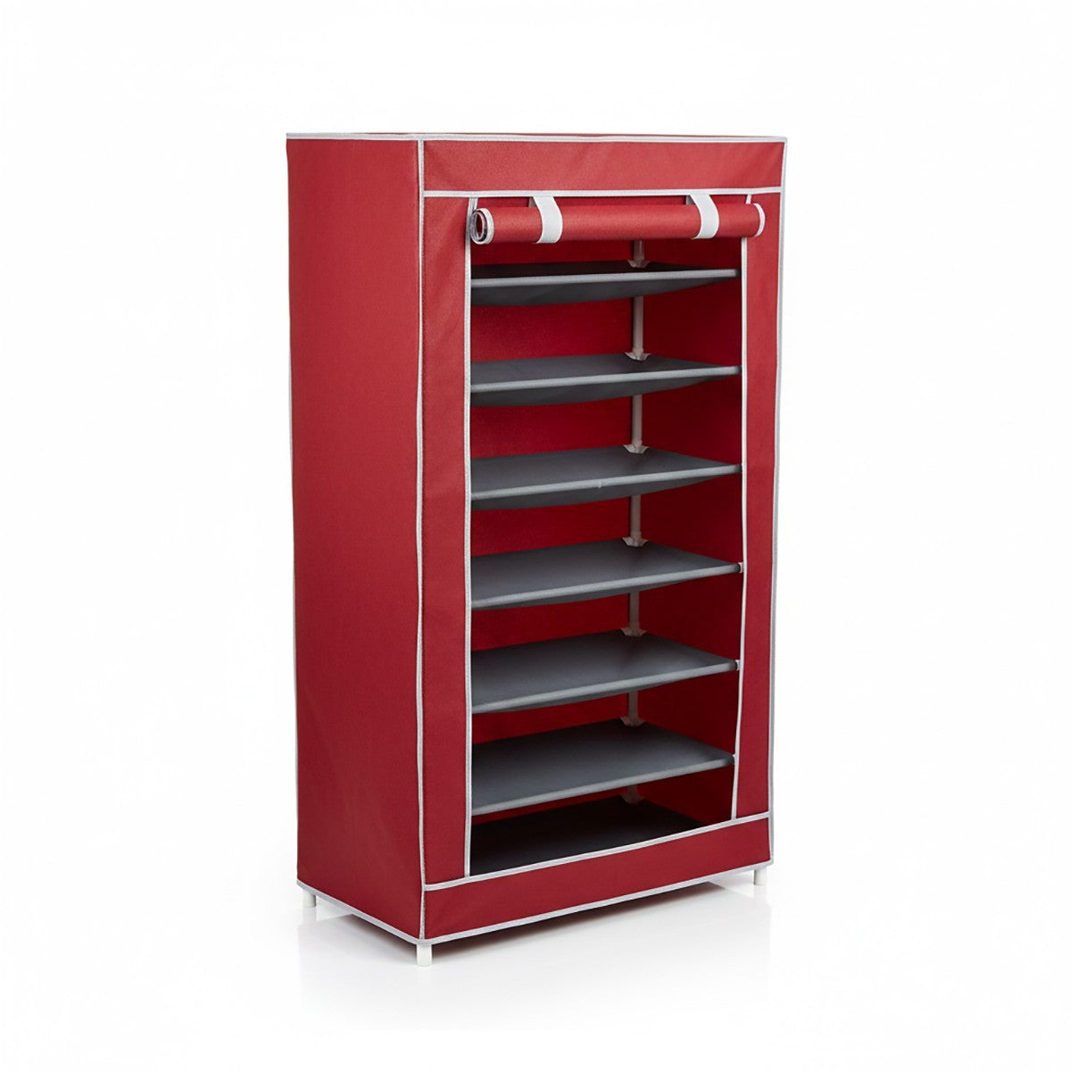 SCARPIERA TESSUTO 7 RIPIANI PORTASCARPE SALVASPAZIO 125X60X30 CM 69075