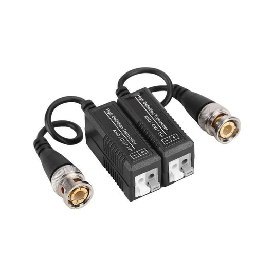 PAIRE D'ÉMETTEURS BNC VIDÉO BALUN AHD TVI CVI VIDÉOSURVEILLANCE CCTV 1080P