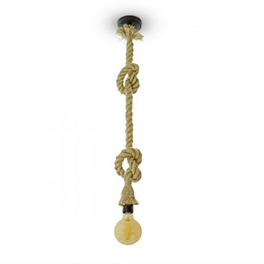 DOUILLE LUSTRE PLAFONNIER CORDE E27 EDISON PENDANT NŒUD VINTAGE 1 MÈTRE