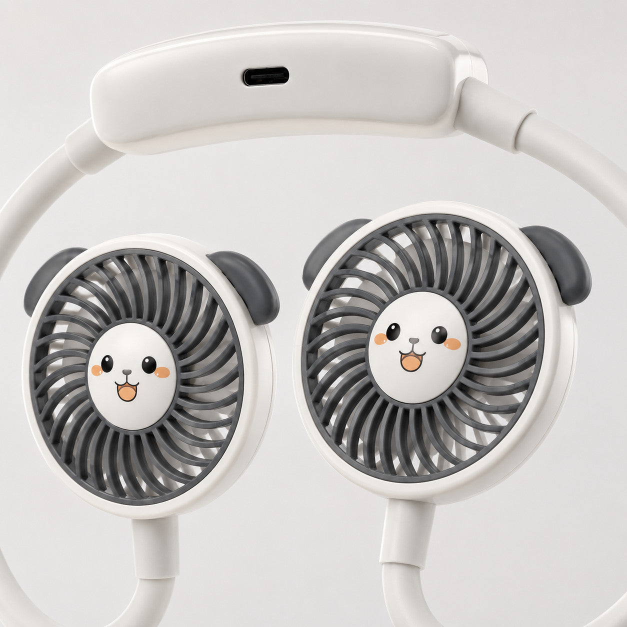 VENTILATORE COLLO PALE PORTATILE RICARICABILE SPORT 3 VELOCITÀ AS-07113