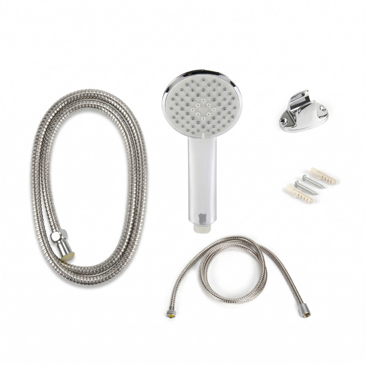 KIT DOCCETTA CROMATA CON FLESSIBILE 1,8M SUPPORTO BAGNO DOCCIA JT-048-2 01936
