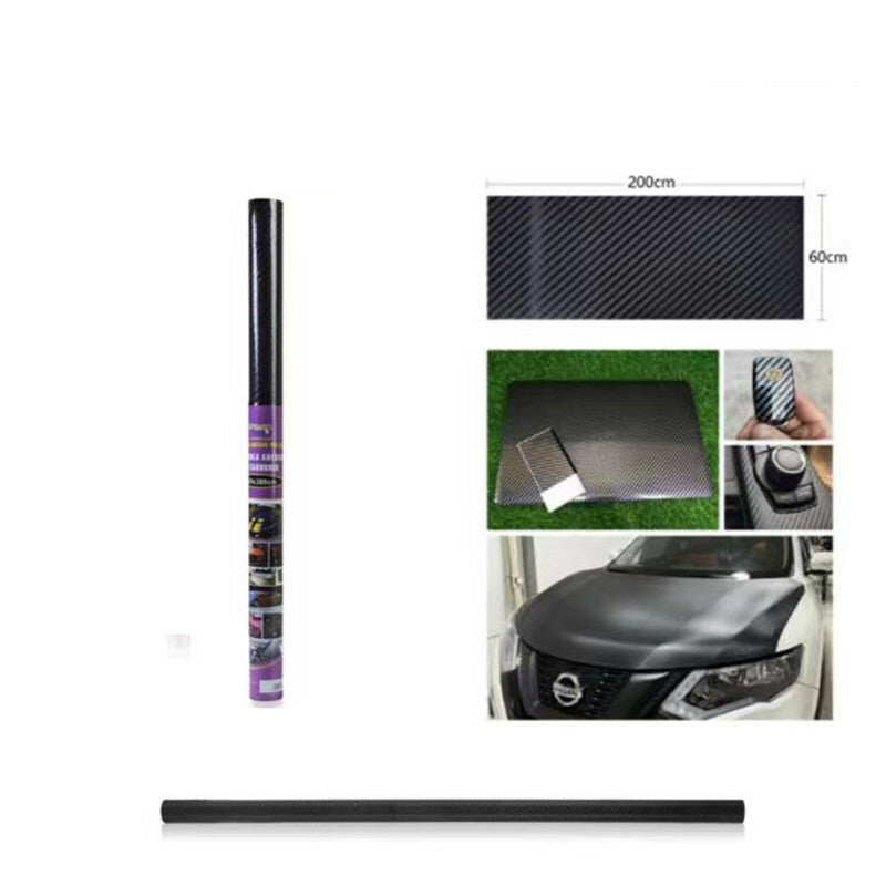 FILM CARBONE 3D ADHÉSIF FEUILLE 60x200CM CAR WRAPPING VOITURE MOTO