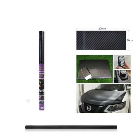FILM CARBONE 3D ADHÉSIF FEUILLE 60x200CM CAR WRAPPING VOITURE MOTO