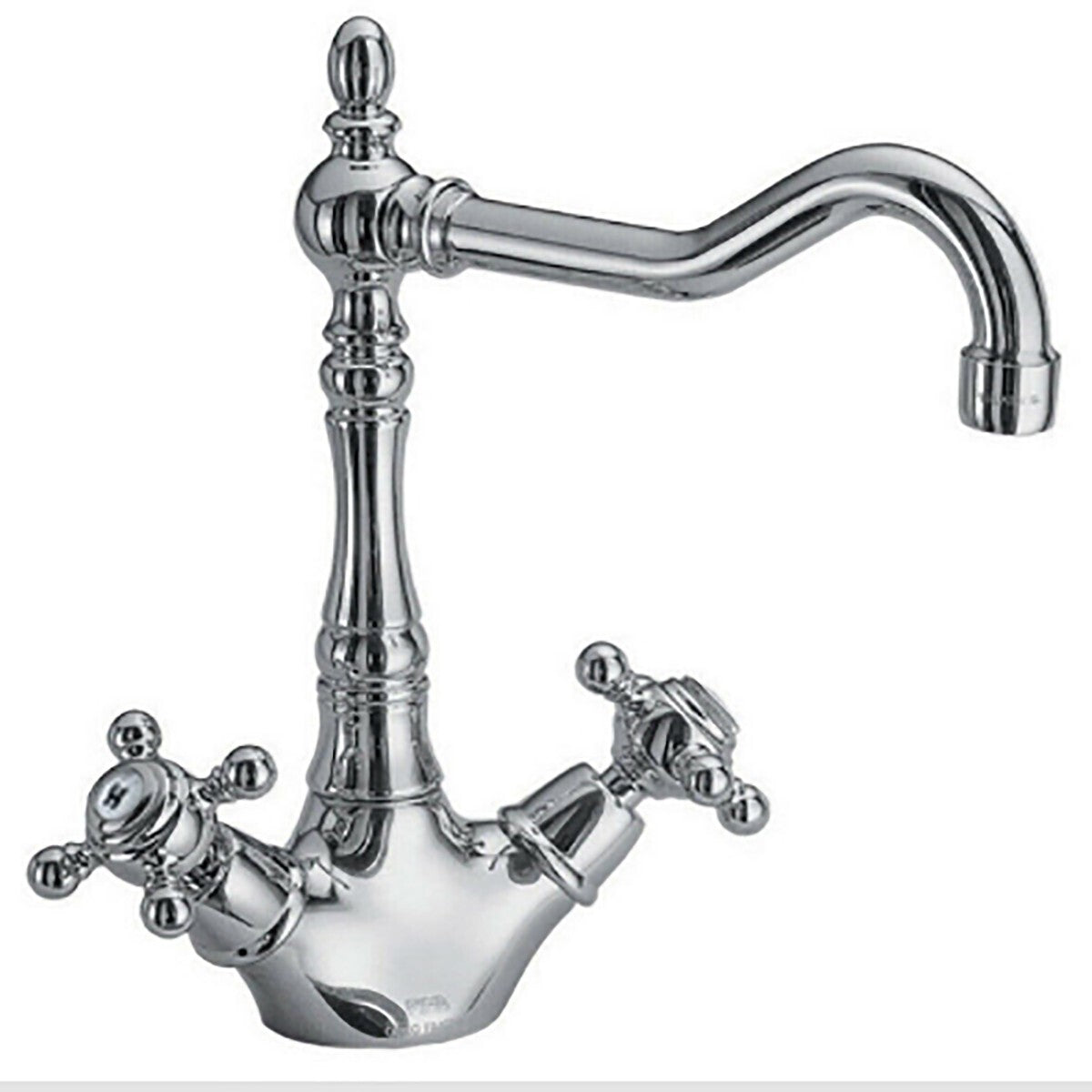 ROBINET ÉVIER CUISINE COL DE CYGNE HAUT ANCIEN MITIGEUR LAVABO CHROMÉ JH-1693