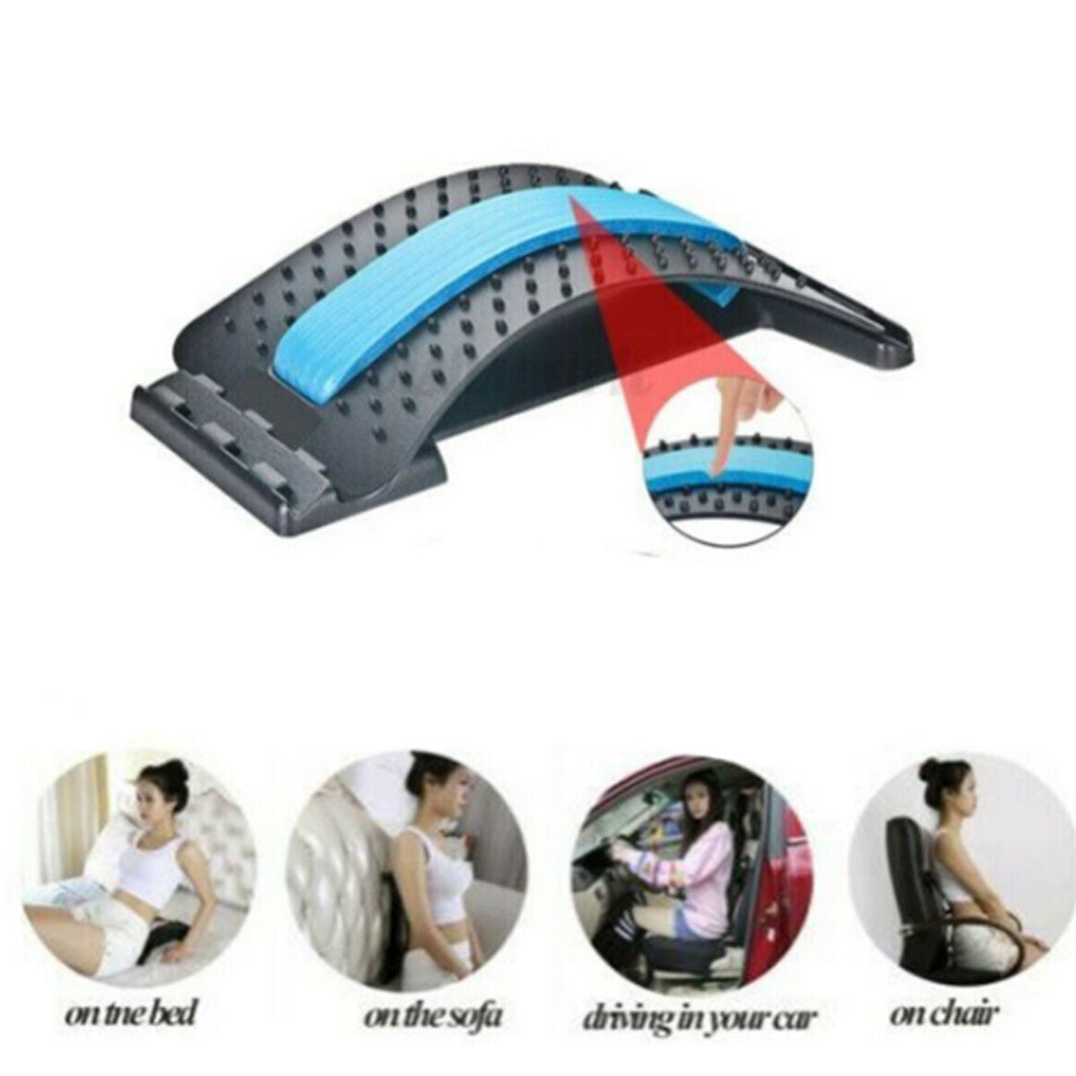 SUPPORT LOMBAIRE MASSAGE DOS ACUPUNCTURE POSTURAUX EXERCICES Entraînement DÉTENTE*