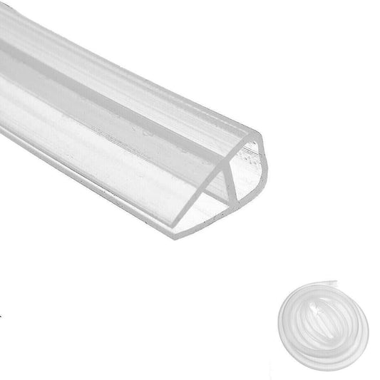 JOINT DE PORTE DE DOUCHE PROFIL DE RECHANGE SILICONE TRANSPARENT 10 MM 2MT 74232
