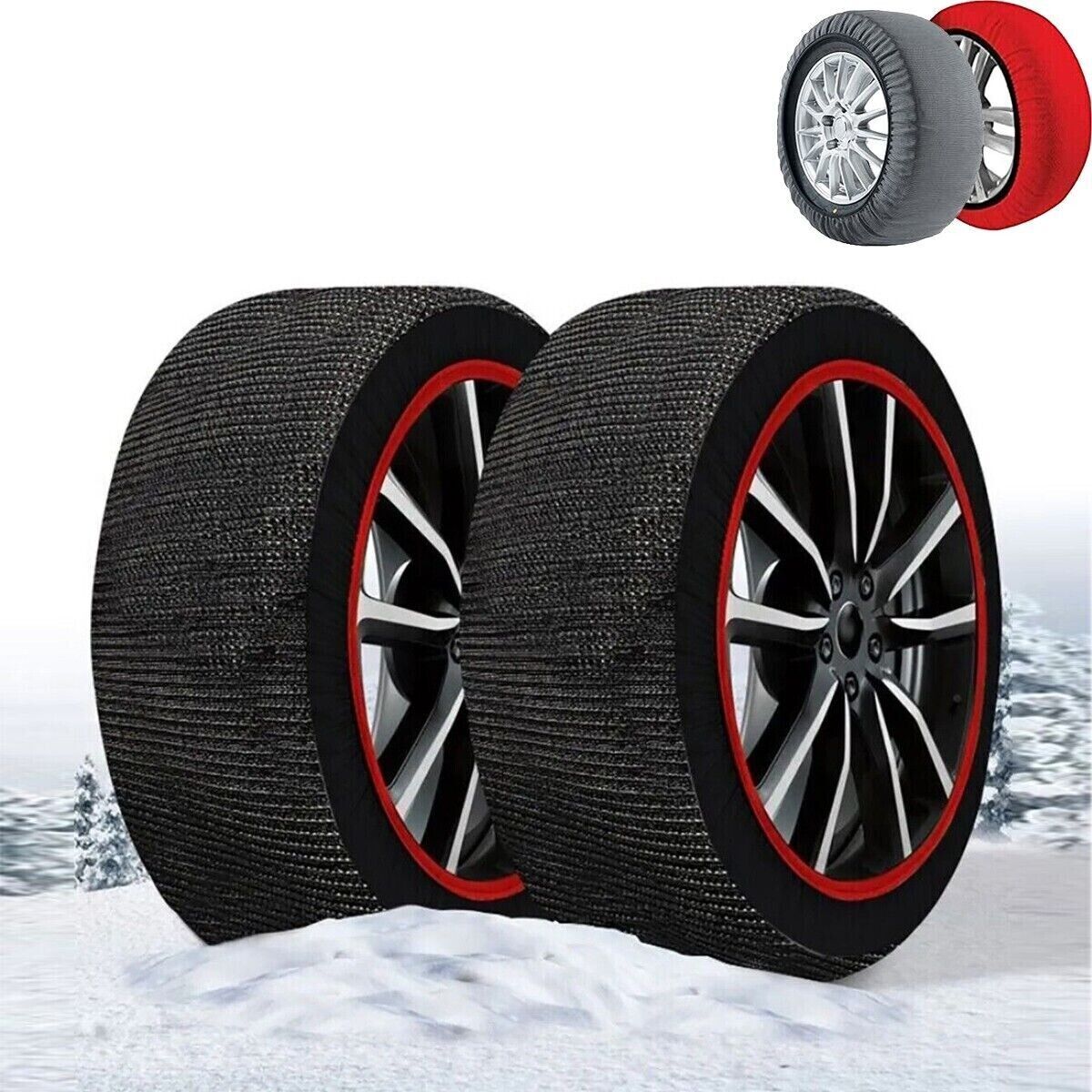 CALZA NEVE OMOLOGATE ITALIA EN 16662-1 2 CALZE TESSILI PNEUMATICI AUTO TAGLIA S