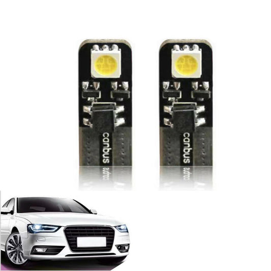 LAMPADINE 2 LED SMD T10 5050 FARO AUTO 6000K CANBUS 1.4W LAMPADINA 12V CA-02703