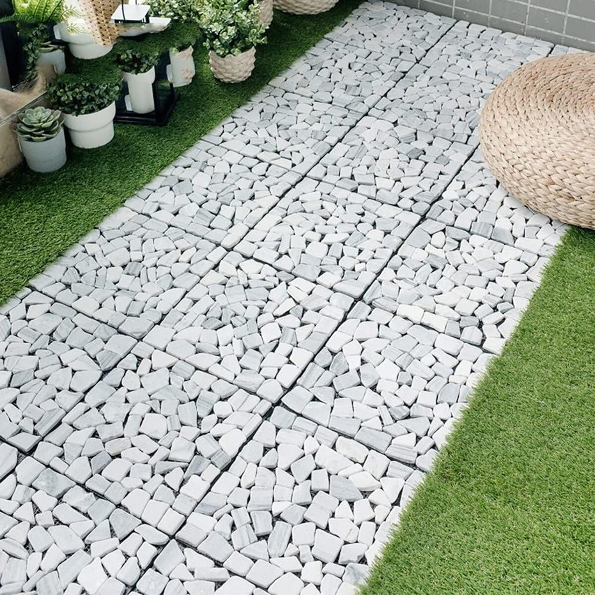 PIASTRELLA GIARDINO ESTERNO MARMO PIETRE PAVIMENTO ANTISCIVOLO INCASTRO 73558