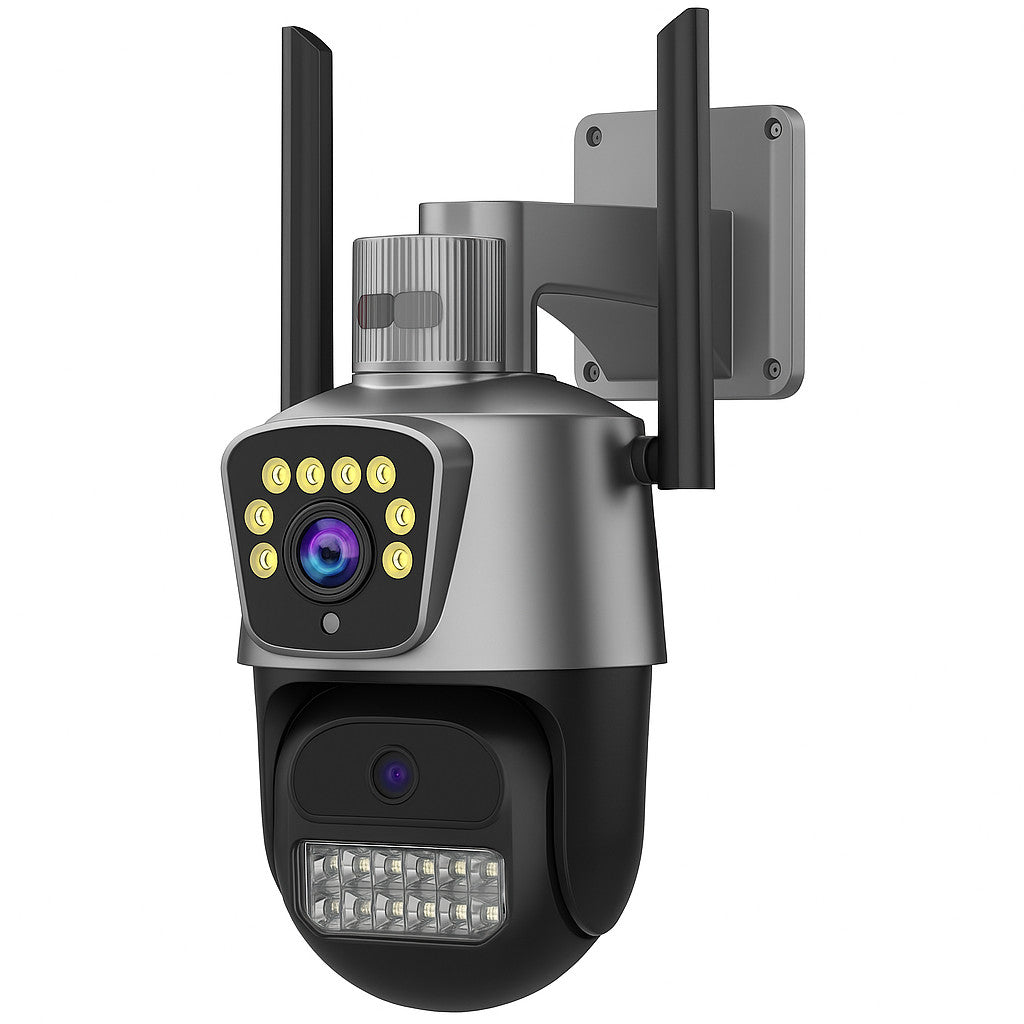 TELECAMERA WIFI ESTERNO SORVEGLIANZA IP66 HD LED ALLARME RILEVAMENTO MOVIMENTO