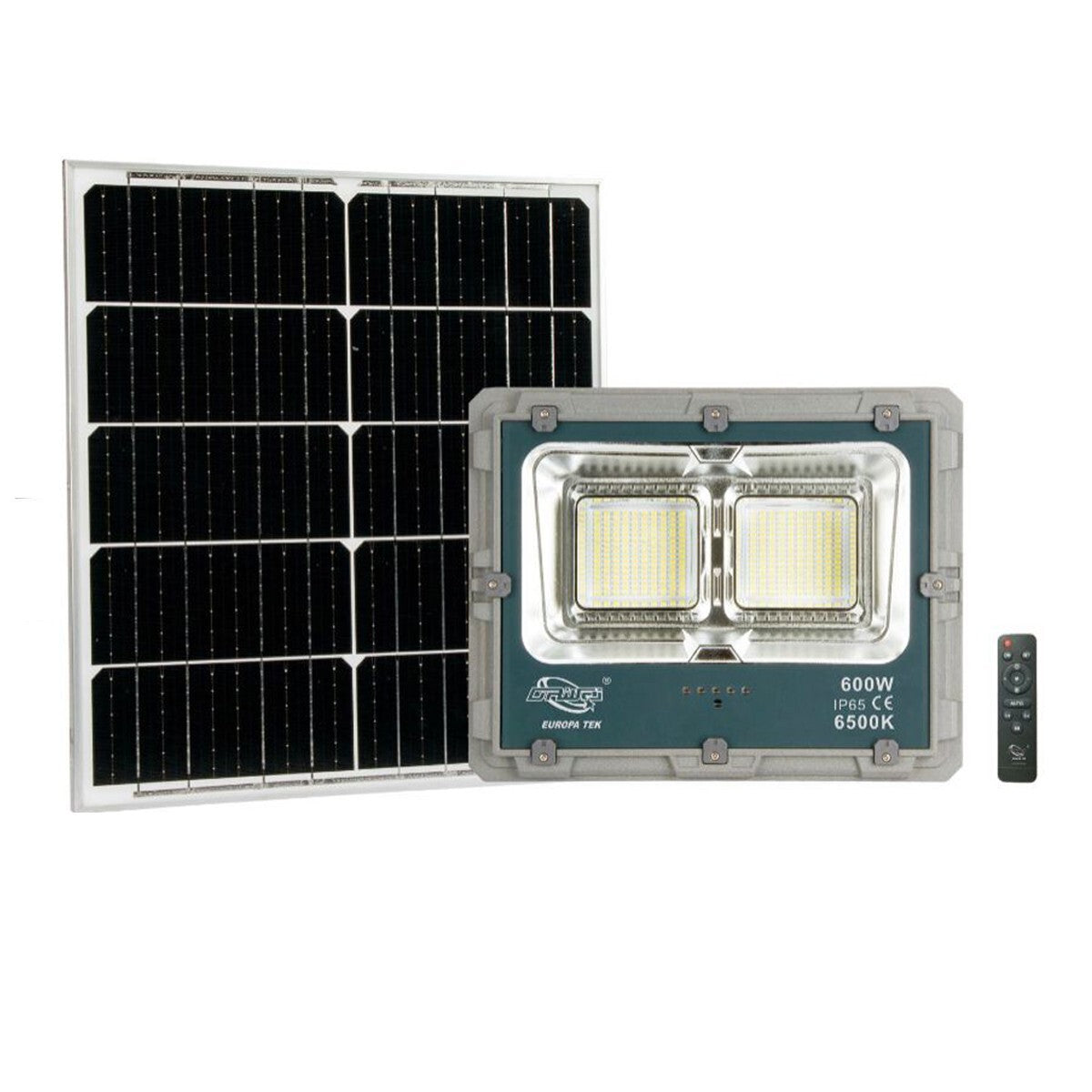 PROJECTEUR LED AVEC PANNEAU SOLAIRE LUMIÈRE FROIDE PROJECTEUR LED MAISON JARDIN EXTÉRIEUR 600W