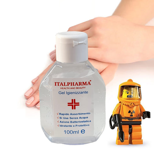 LOT DE 2 GELS DÉSINFECTANTS POUR LES MAINS 100ML DÉSINFECTANT HYDRATANT ABSORPTION RAPIDE