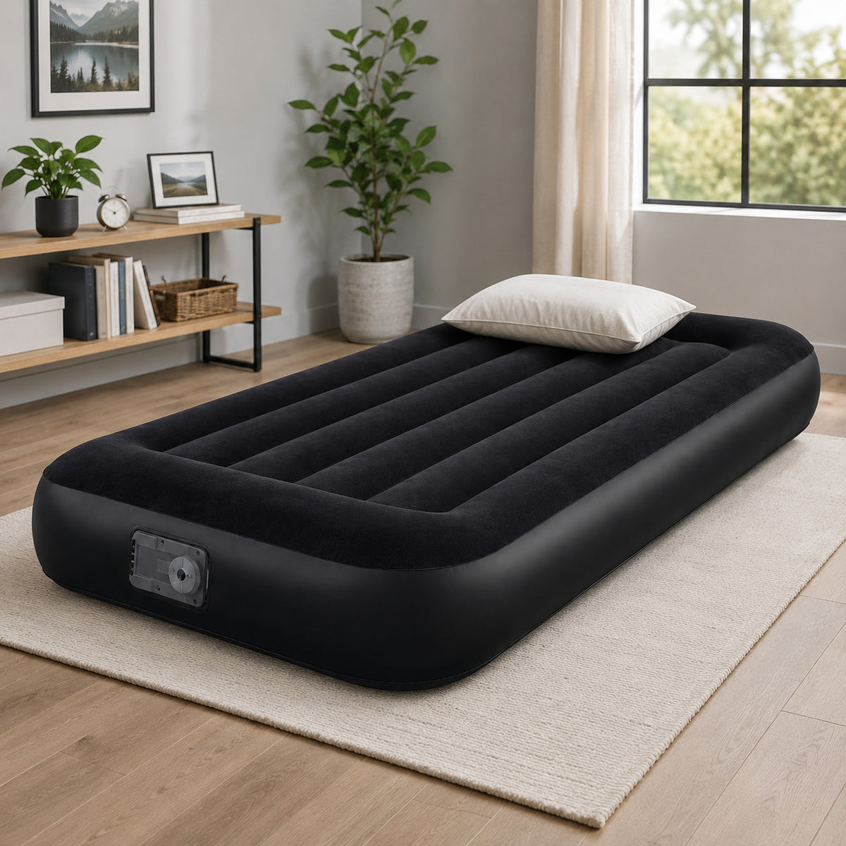 MATERASSO GONFIABILE SINGOLO BESTWAY CON POMPA ELETTRICA INCORPORATA 188x99x30CM