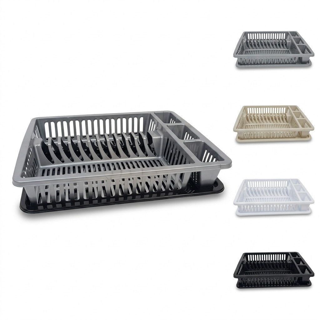SCOLAPIATTI CON VASSOIO RACCOGLIGOCCE 45X35CM PORTAPOSATE PER CUCINA CASA ACQUA