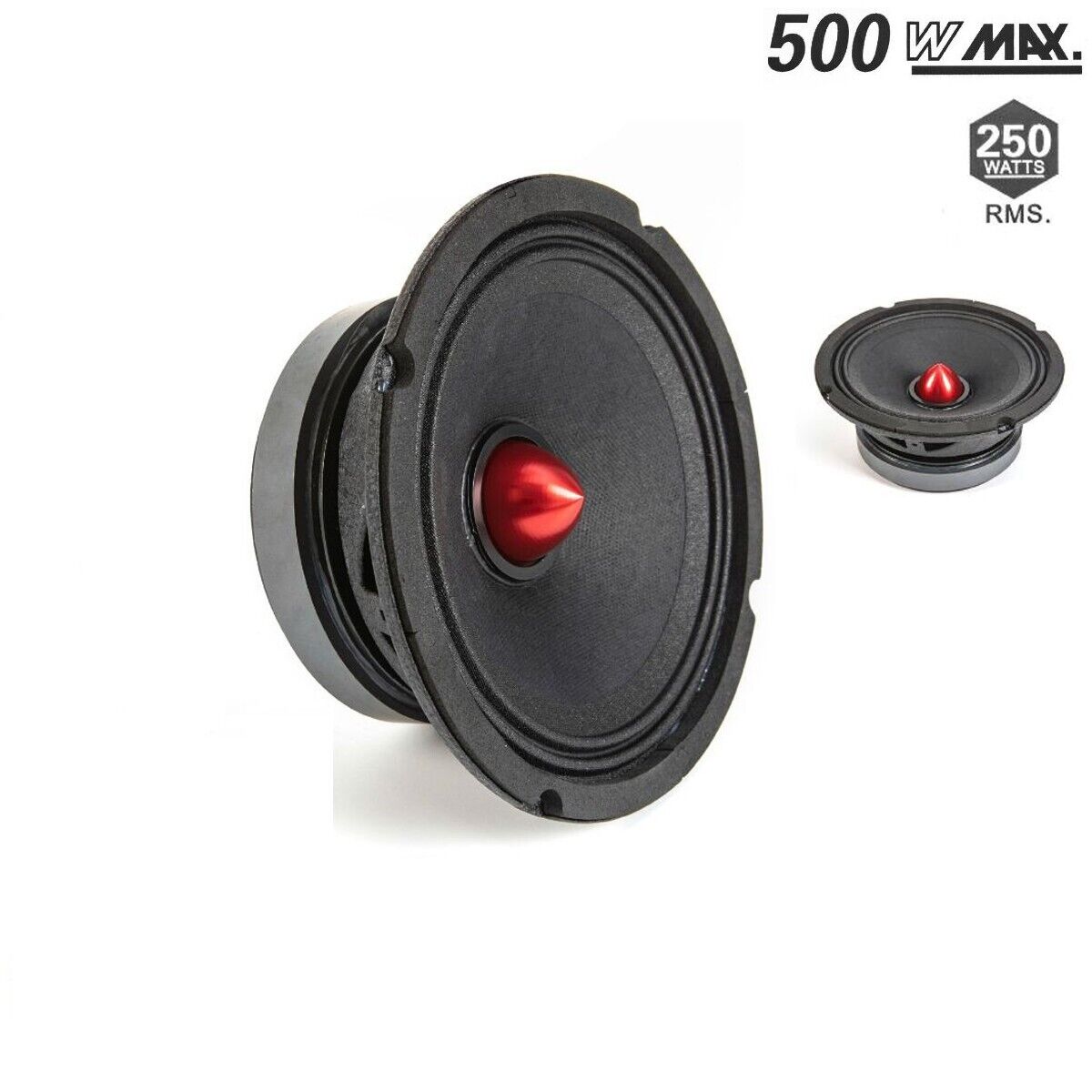 CASSA AUTO BULLET PROIETTILE PROFESSIONALE ALTOPARLANTE 16.5 CM 500W MAX SPEAKER
