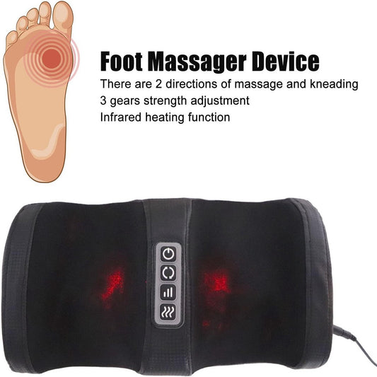 MASSAGGIATORE SHIATSU PIEDI GAMBE POLPACCI TERMOTERAPIA INFRAROSSI TIMER