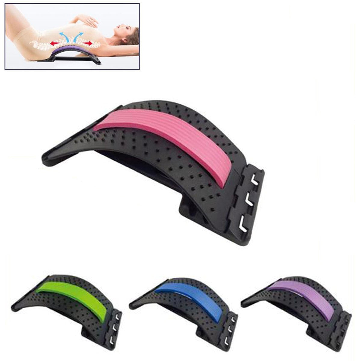 SUPPORT LOMBAIRE MASSAGE DOS ACUPUNCTURE POSTURAUX EXERCICES Entraînement DÉTENTE*
