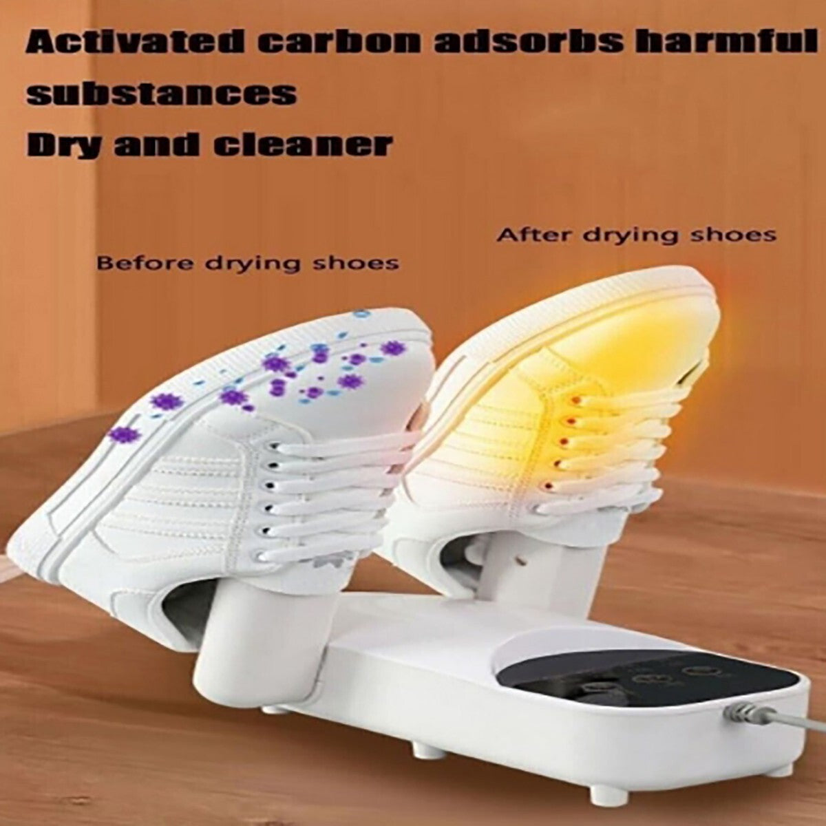 ASCIUGATORE ESSICCATORE SCARPE PIEGHEVOLE UV DEODORANTE DISPLAY STIVALI SPORT