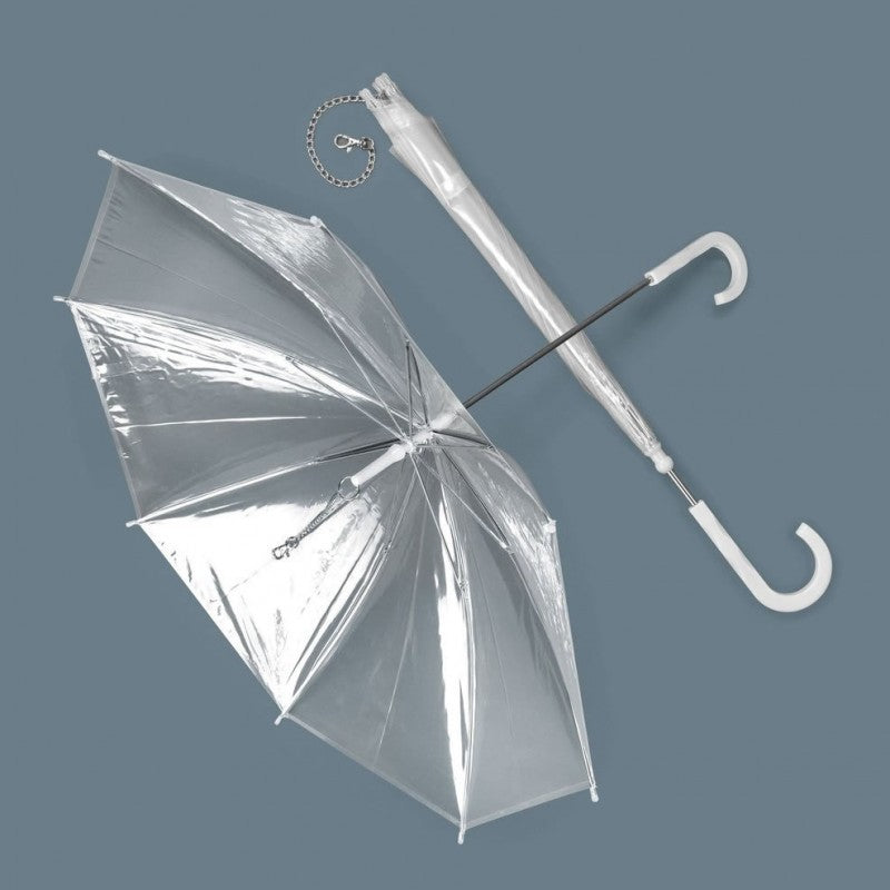 PARAPLUIE LAISSE CHIEN ABRI PLUIE IMPERMÉABLE TRANSPARENT SEC CHIENS