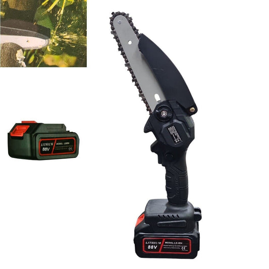 MINI MOTOSEGA 6" PORTATILE RICARICABILE A BATTERIA 48V POTATURA LEGNO SEGA 3568
