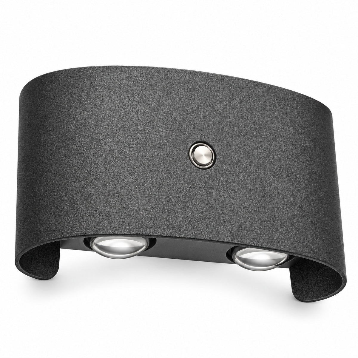 APPLIQUE LED 8W GRIGIA IP65 LAMPADA PARETE ESTERNO 3000K 4000K 6000K ET-31671