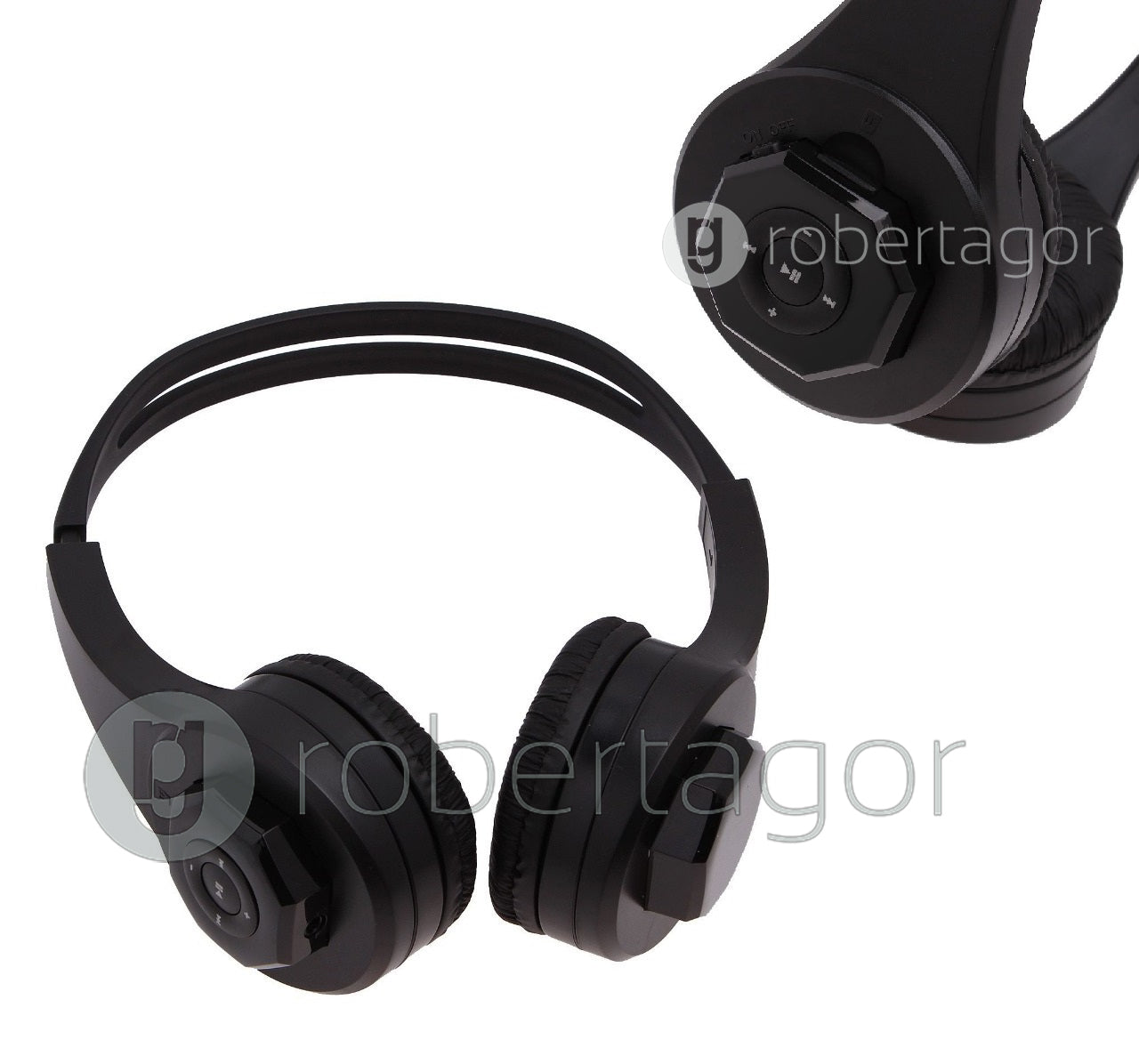 CUFFIE STEREO AUDIO AURICOLARI RICARICABILE MICROSD TF SMARTPHONE IPHONE SAMSUNG