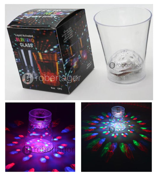 VERRE DE TABLE LED RVB CHANGE LA COULEUR VERSE EAU LIQUIDE BIÈRE COCKTAIL