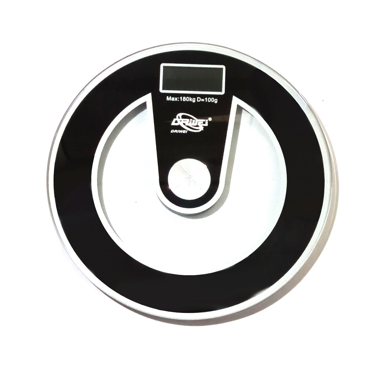 PÈSE-PERSONNE DIGITAL ROND VERRE ÉLECTRONIQUE MÉMOIRE ÉCRAN 180KG B22