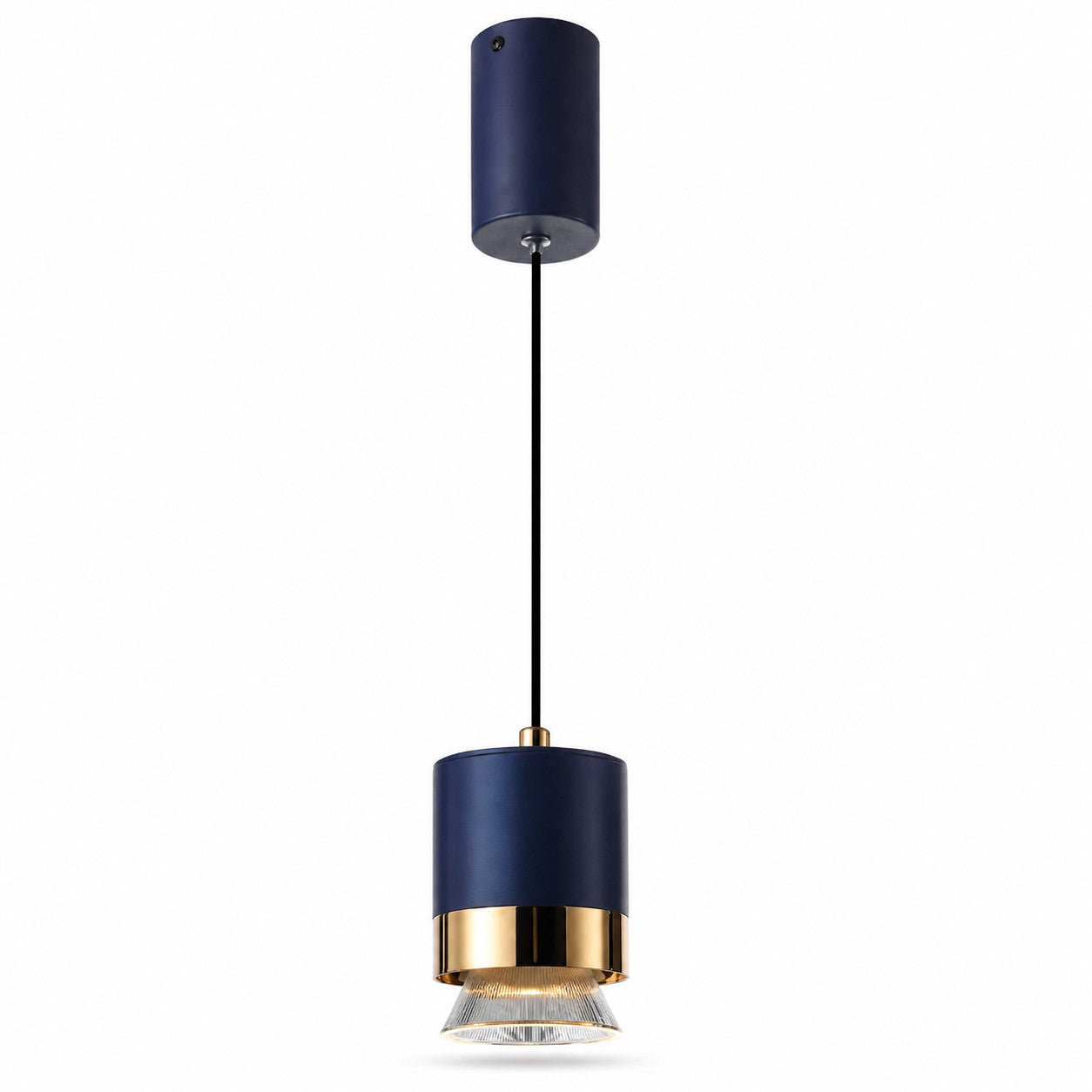 LUSTRE SUSPENSION LED MODERNE BLEU OR 6W CCT RÉGLABLE 3000K-6000K LP034