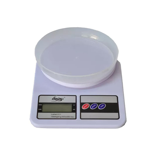 BALANCE DIGITALE ÉLECTRONIQUE DE CUISINE LCD 1GR 10KG BOUTON TARE MAISON PLATEAU B17