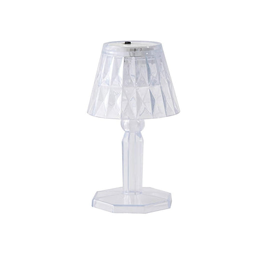 MINI LAMPE DE CHEVET DIAMANTÉE EFFET CRISTAL LUMIÈRE CHAUDE DÉCORATIVE