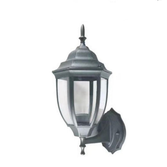 LAMPE LANTERNE SPOT MURALE APPLIQUE DE JARDIN CULOT E27 EXTÉRIEUR GRIS