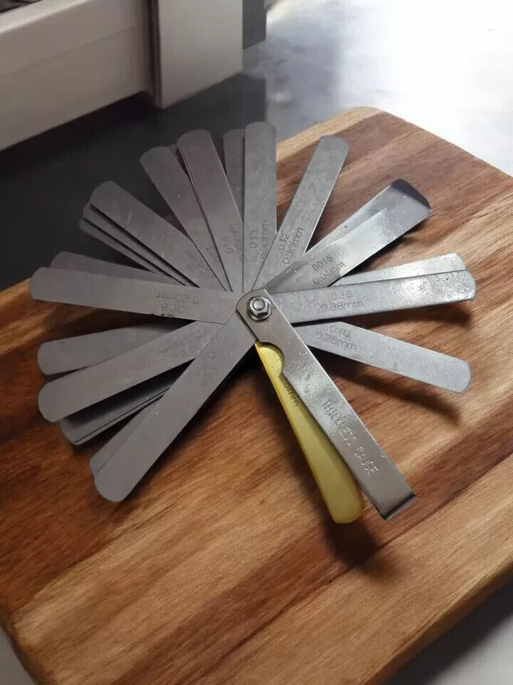 SPESSIMETRO VALVOLE DI PRECISIONE 32 LAME DI SPESSIMETRO IN ACCIAIO DA 0.04-0.88