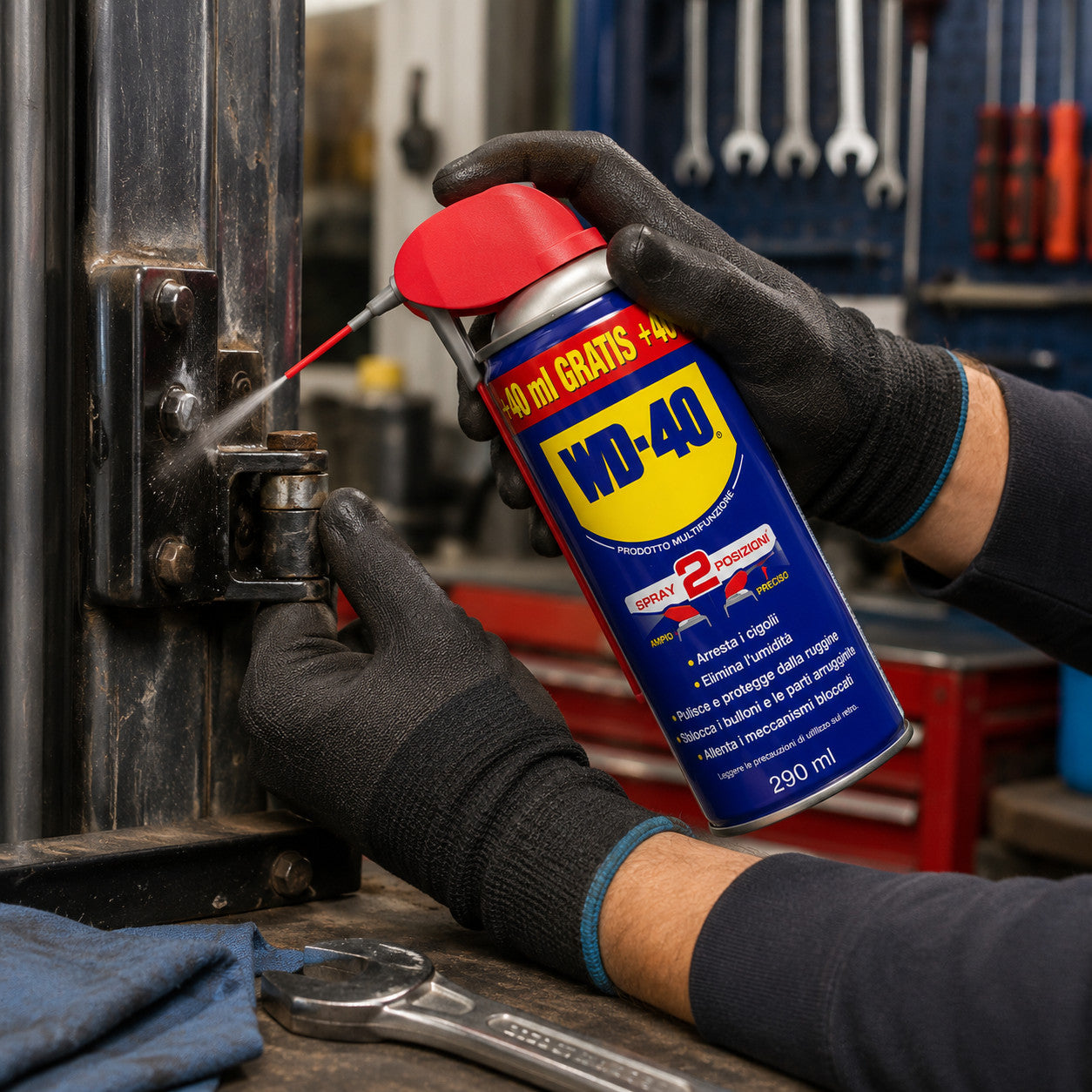 WD-40 SPRAY MULTIFONCTION LUBRIFIANT DÉGRIPPANT ANTICORROSION TRANSPARENT 290ML