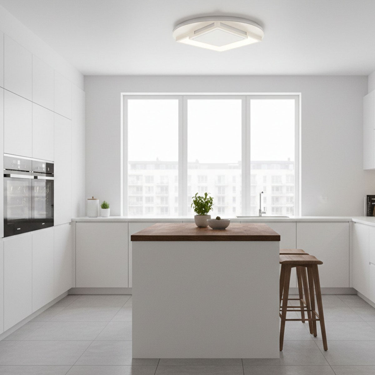 PLAFONIERA LED 36W 3CCT 3000K 4000K 6500K 4400LM DESIGN GEOMETRICO 33CM ET-31641