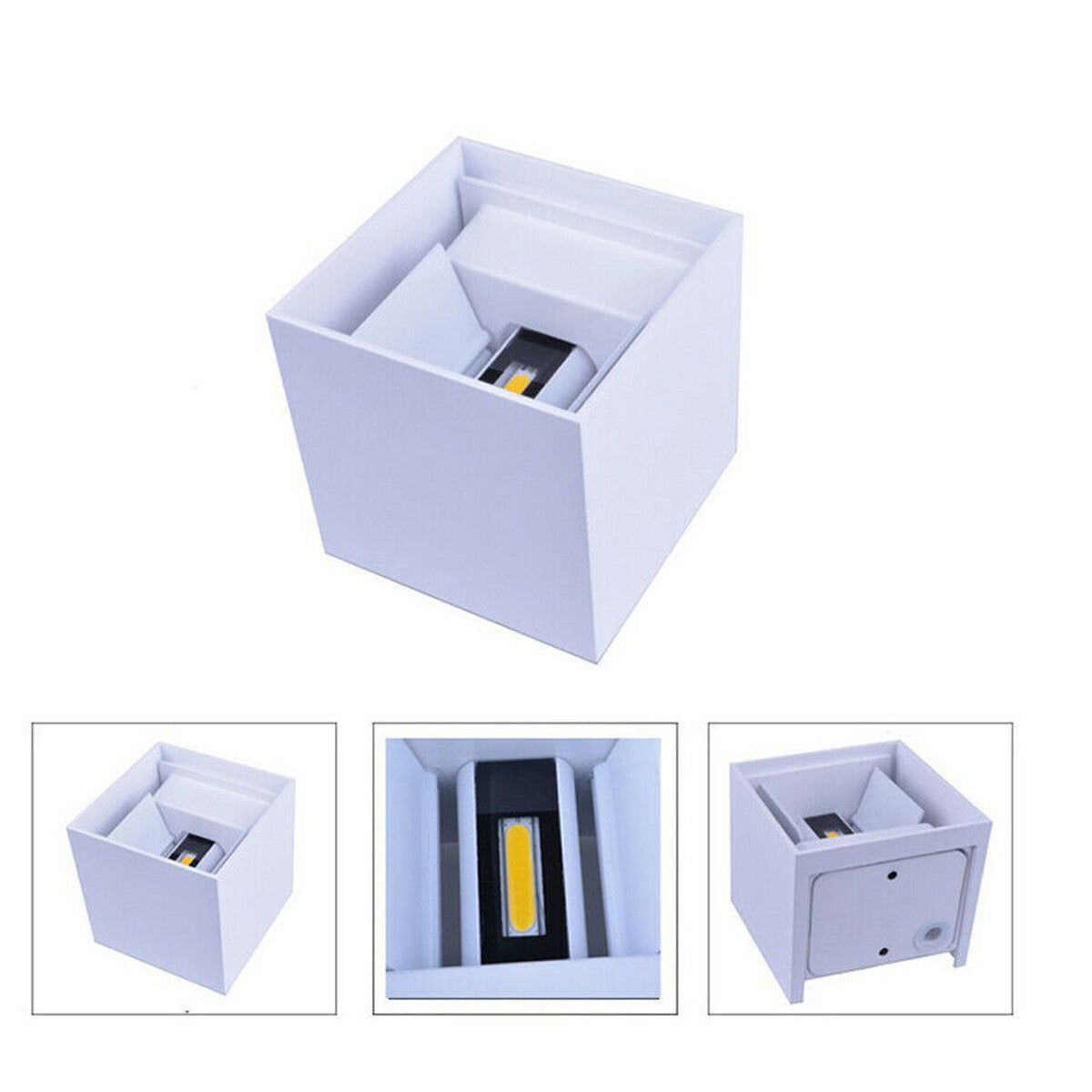 APPLIQUE CUBO LED 10W SPOT MURAL LAMPE BLANC NATUREL 4000K